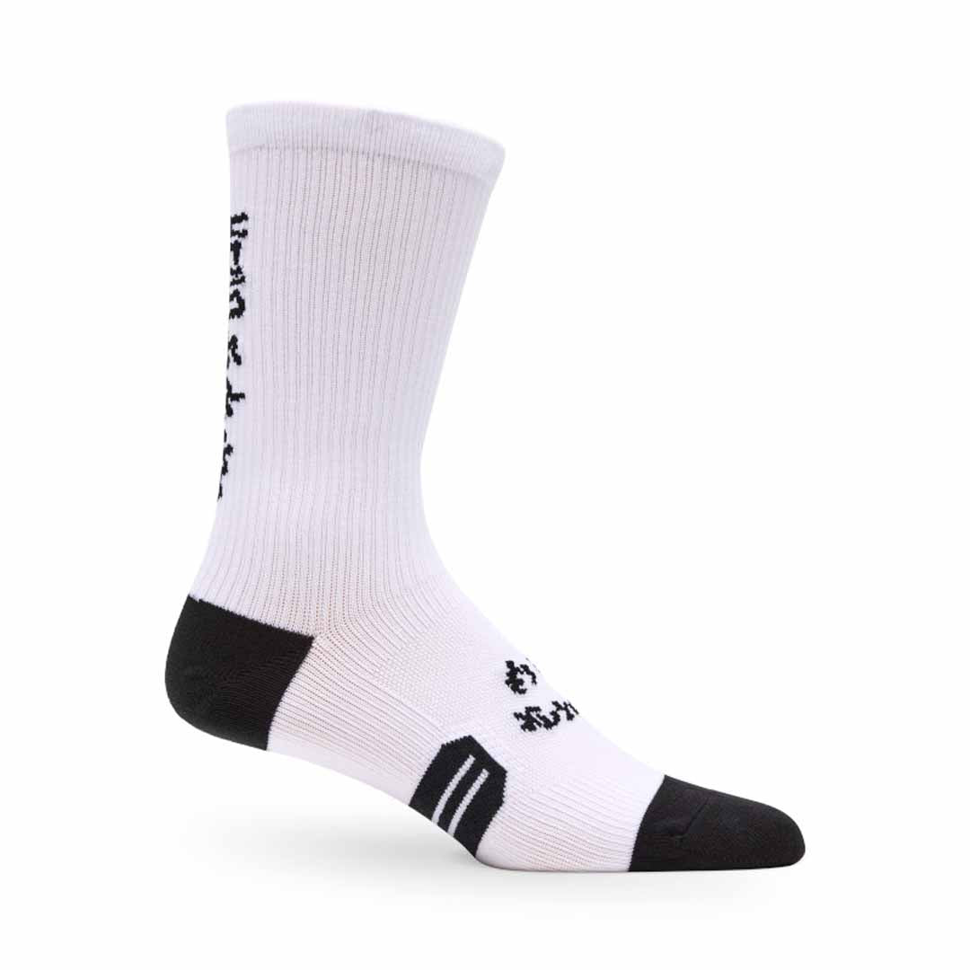 Fox 6" Ranger Sock Hello Future — White