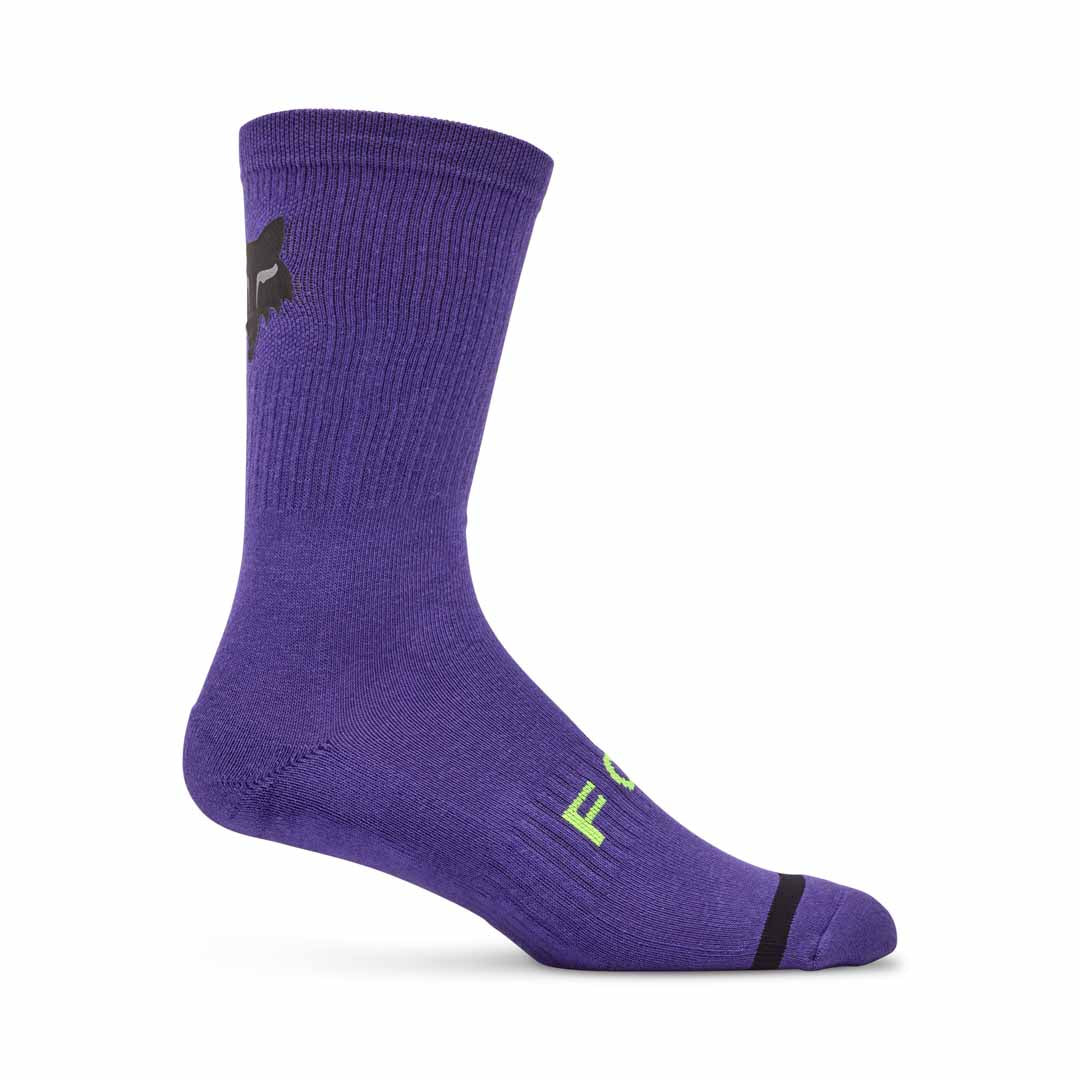 Fox 8" Defend Sock Lunar SE — Grape