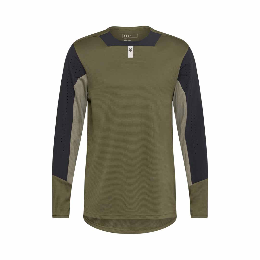 Fox Defend LS Jersey — Olive Green