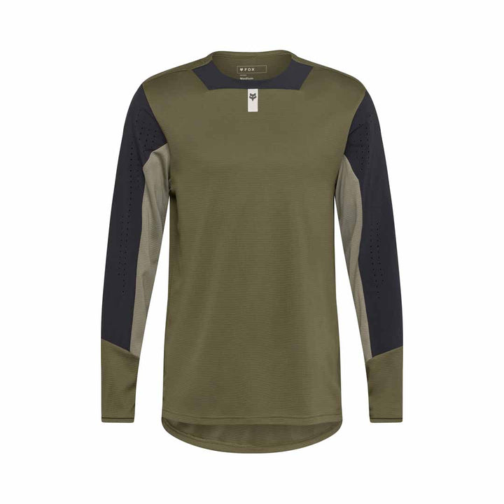 Fox Defend LS Jersey — Olive Green