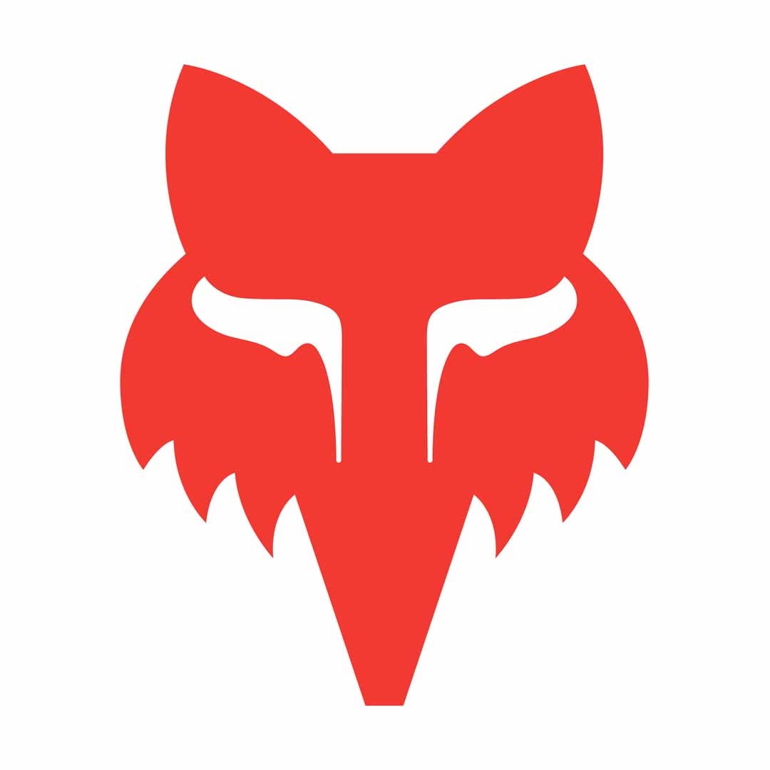 Fox Head 4" — Red