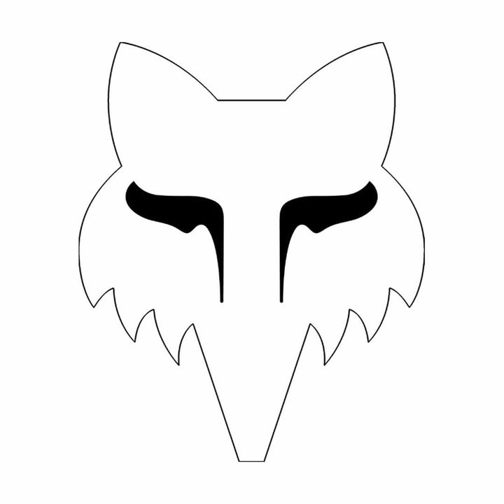 Fox Head 4" — White