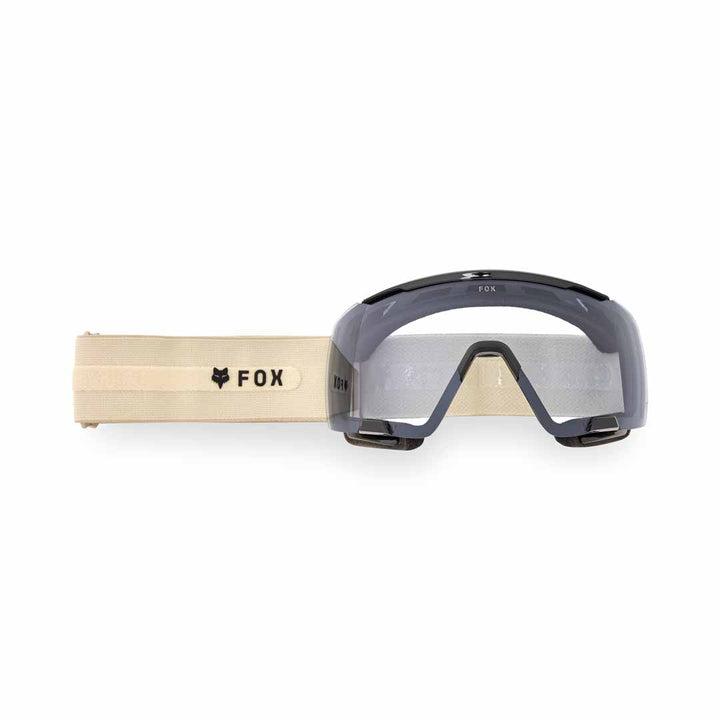 Fox PureVue Black/Clear Goggle — Cream