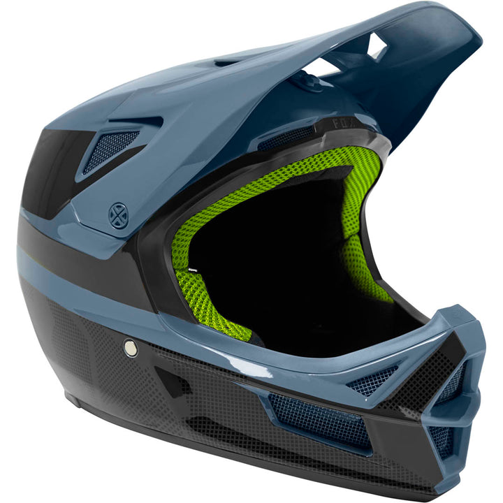 Fox Rampage Comp Helmet Grap2 — DustBlue