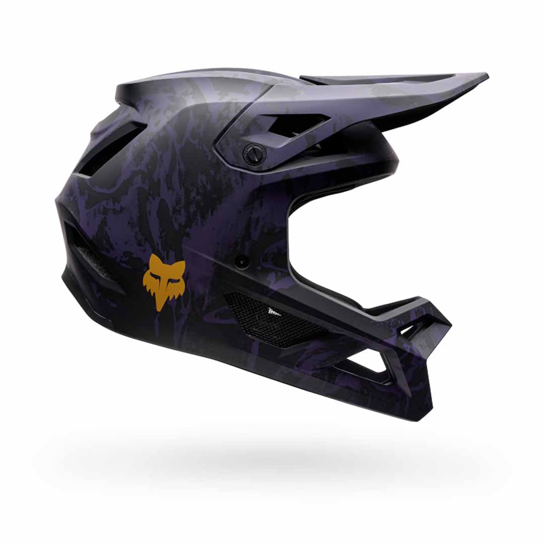 Fox Rampage Image Print Helmet — Plum