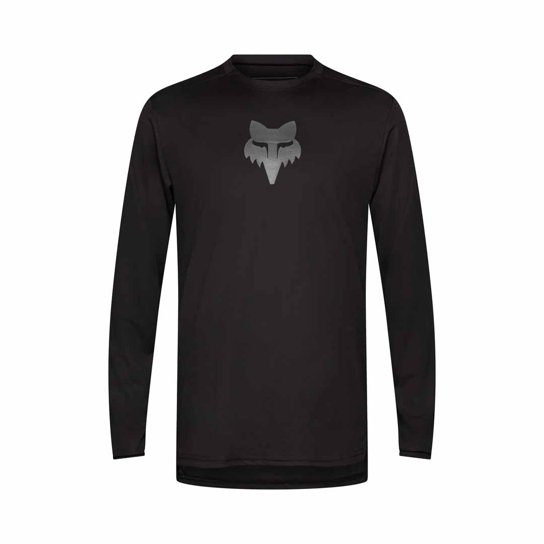 Fox Ranger LS Jersey Fox Head — Black