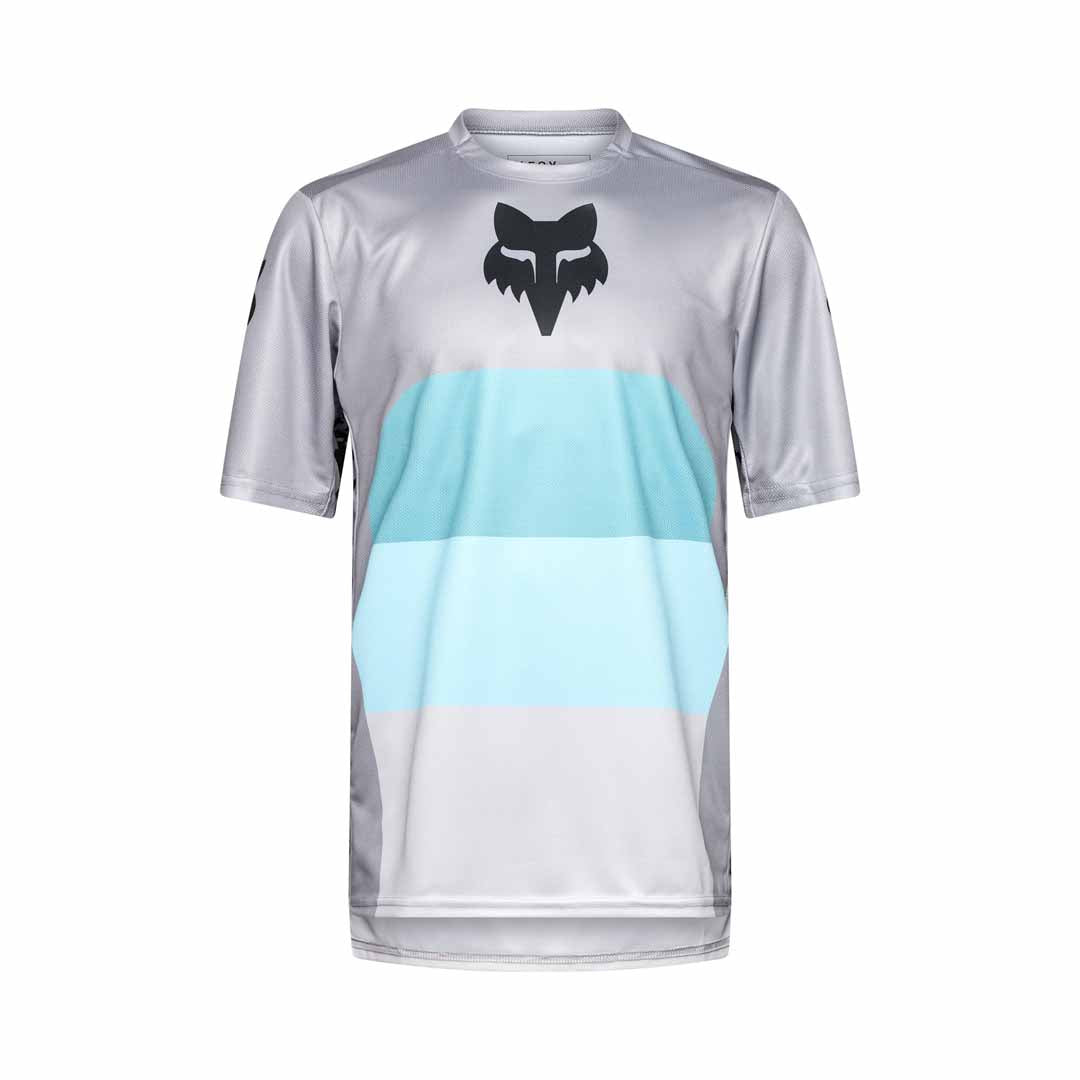 Fox Ranger SS Jersey Grid — Steel Grey