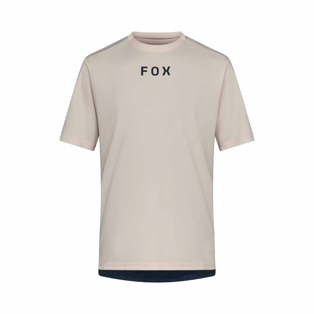 Fox Ranger SS Jersey Wordmark — Chalk