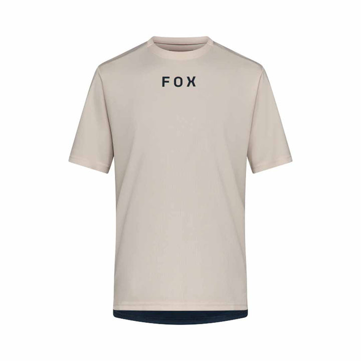Fox Ranger SS Jersey Wordmark — Chalk