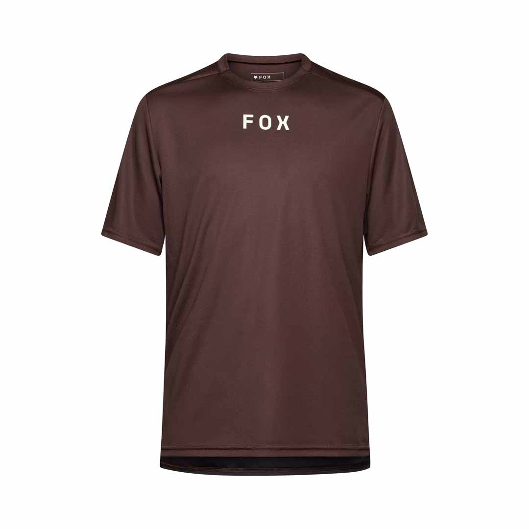 Fox Ranger SS Jersey Wordmark — Cocoa
