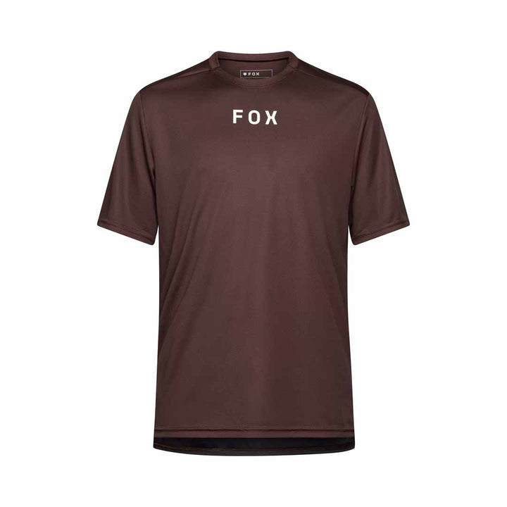 Fox Ranger SS Jersey Wordmark — Cocoa