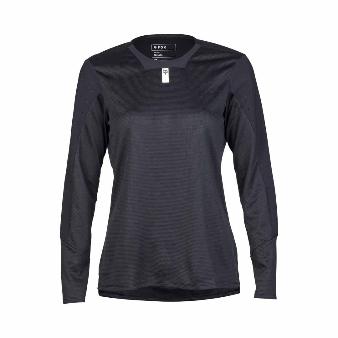 Fox Womens Defend LS Jersey — Black