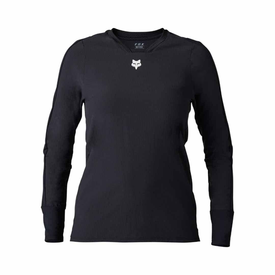 Fox Womens Defend Thermal Jersey — Black