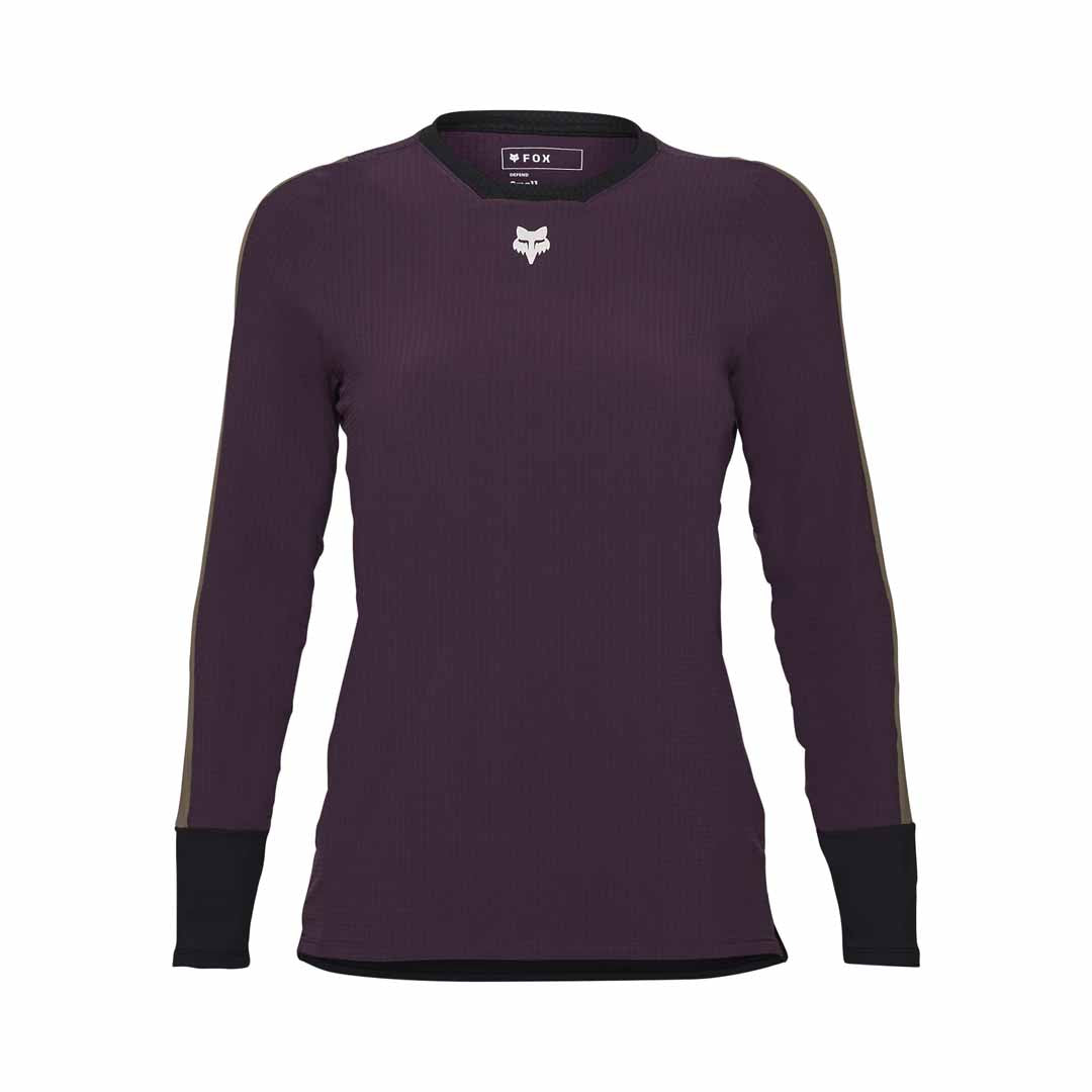 Fox Womens Defend Thermal Jersey — Dark Purple