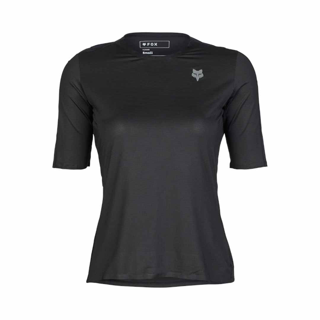 Fox Womens Flexair Ascent SS Jersey — Black