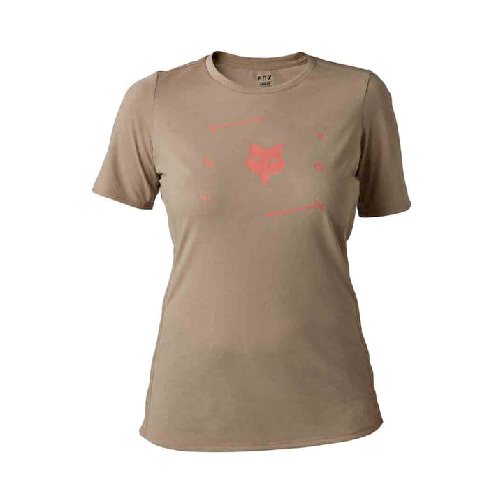 Fox Womens Ranger DR SS Jersey Veni — Mocha