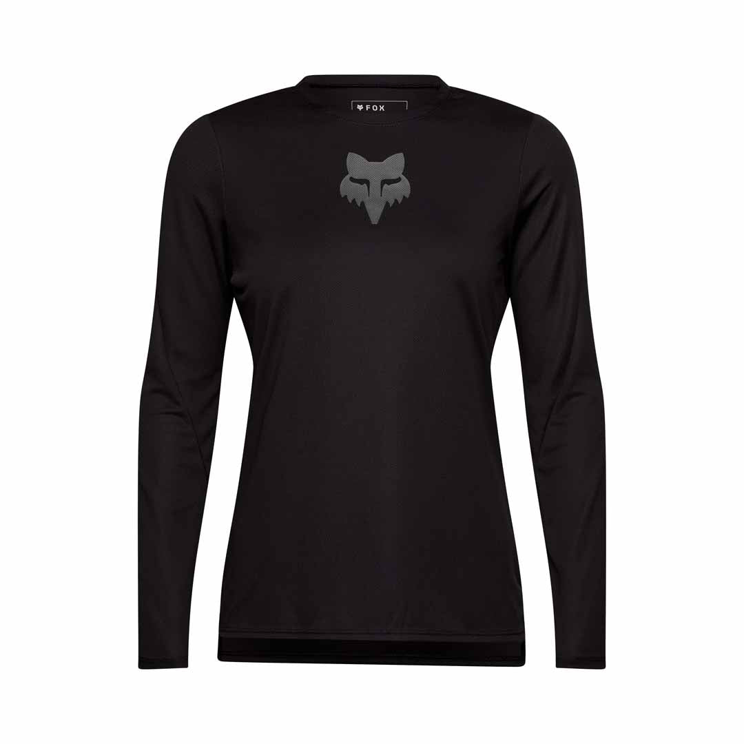 Fox Womens Ranger LS Jersey Fox Head — Black
