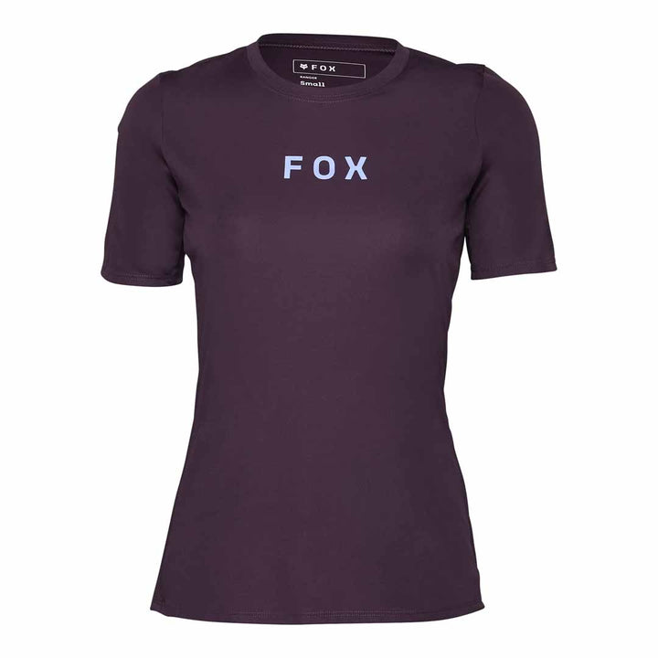 Fox Womens Ranger SS Jersey Wordmark — Dark Purple