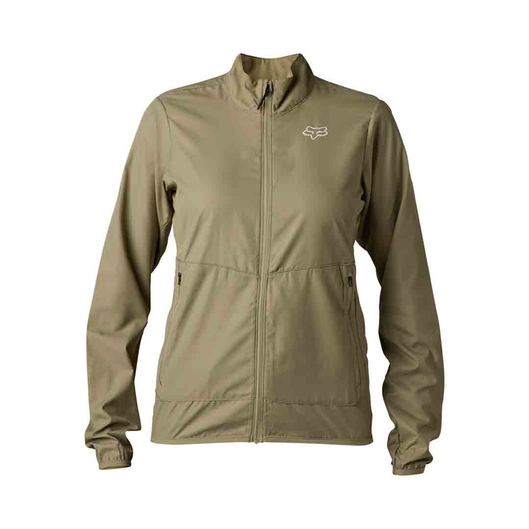 Fox Womens Ranger Wind Jacket — Bark