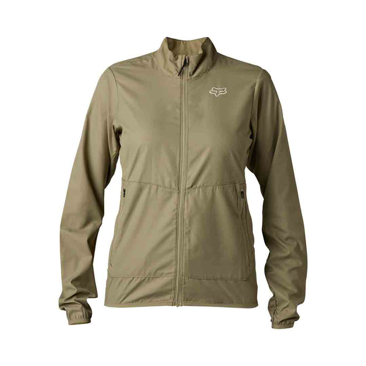 Fox Womens Ranger Wind Jacket — Bark