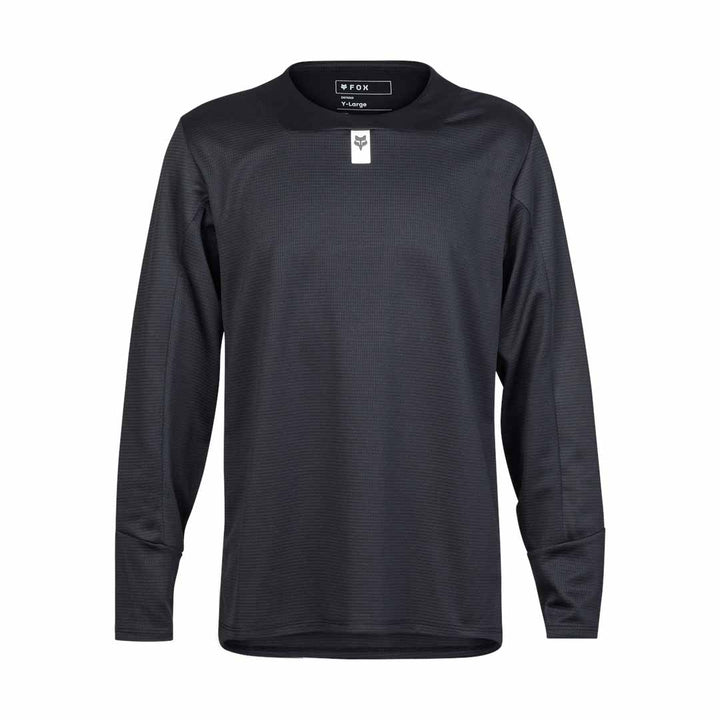 Fox Youth Defend LS Jersey — Black