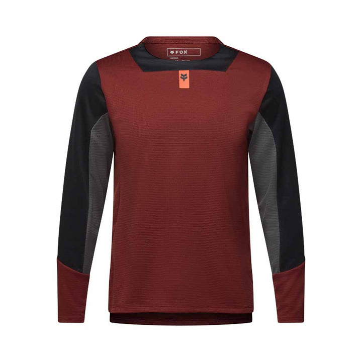Fox Youth Defend LS Jersey — Rust