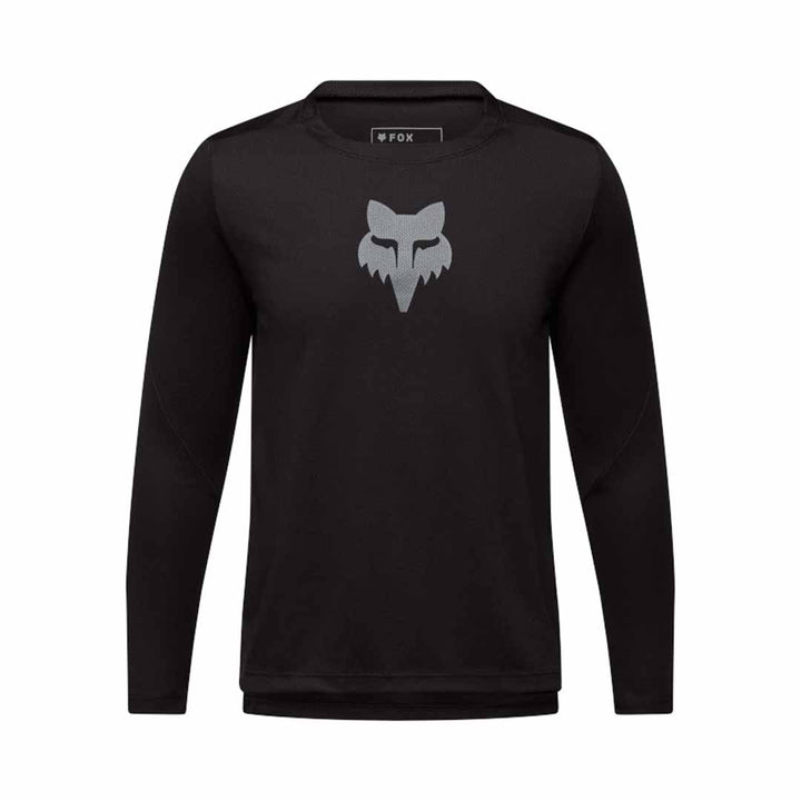 Fox Youth Ranger LS Jersey Fox Head — Black