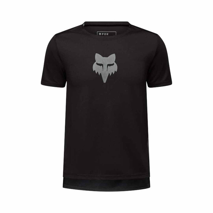 Fox Youth Ranger SS Jersey Fox Head — Black