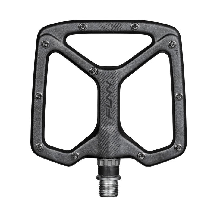 FUNN Pedal - Python V2 Flat Alloy - Includes Long Pins — F_Product_Python_Black_02.jpg