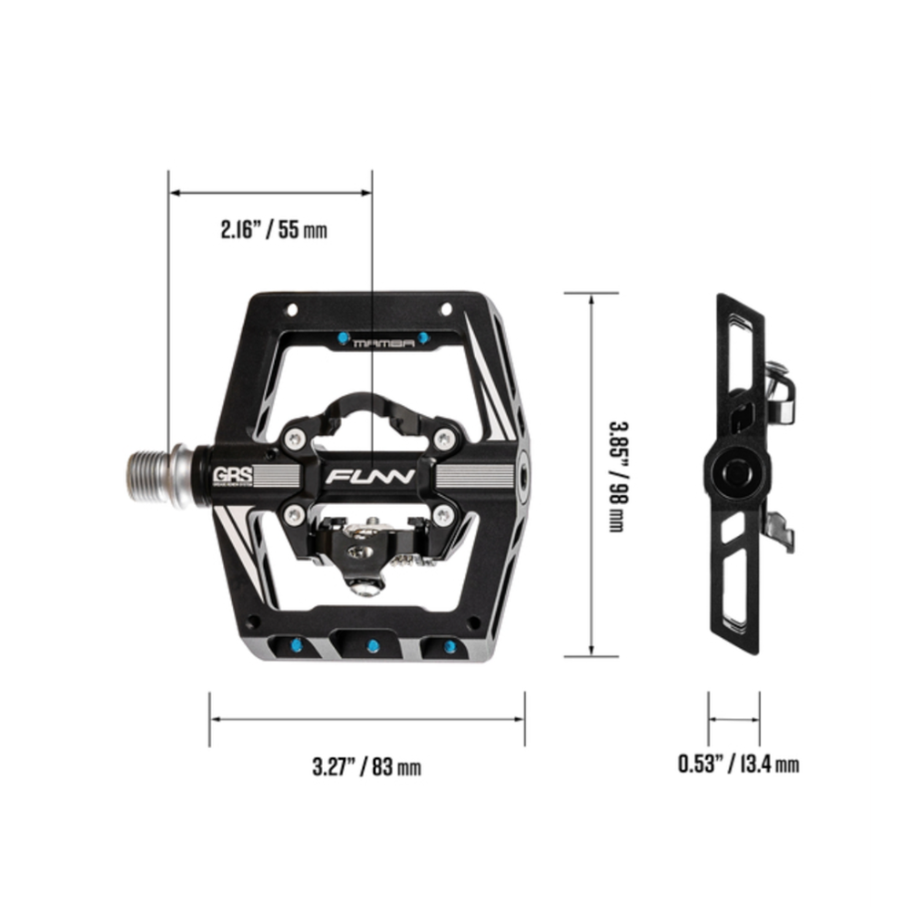 FUNN Pedal - Mamba S - One Side Clip MTB Pedals SPD — FN-PD20MBS-01-3.png