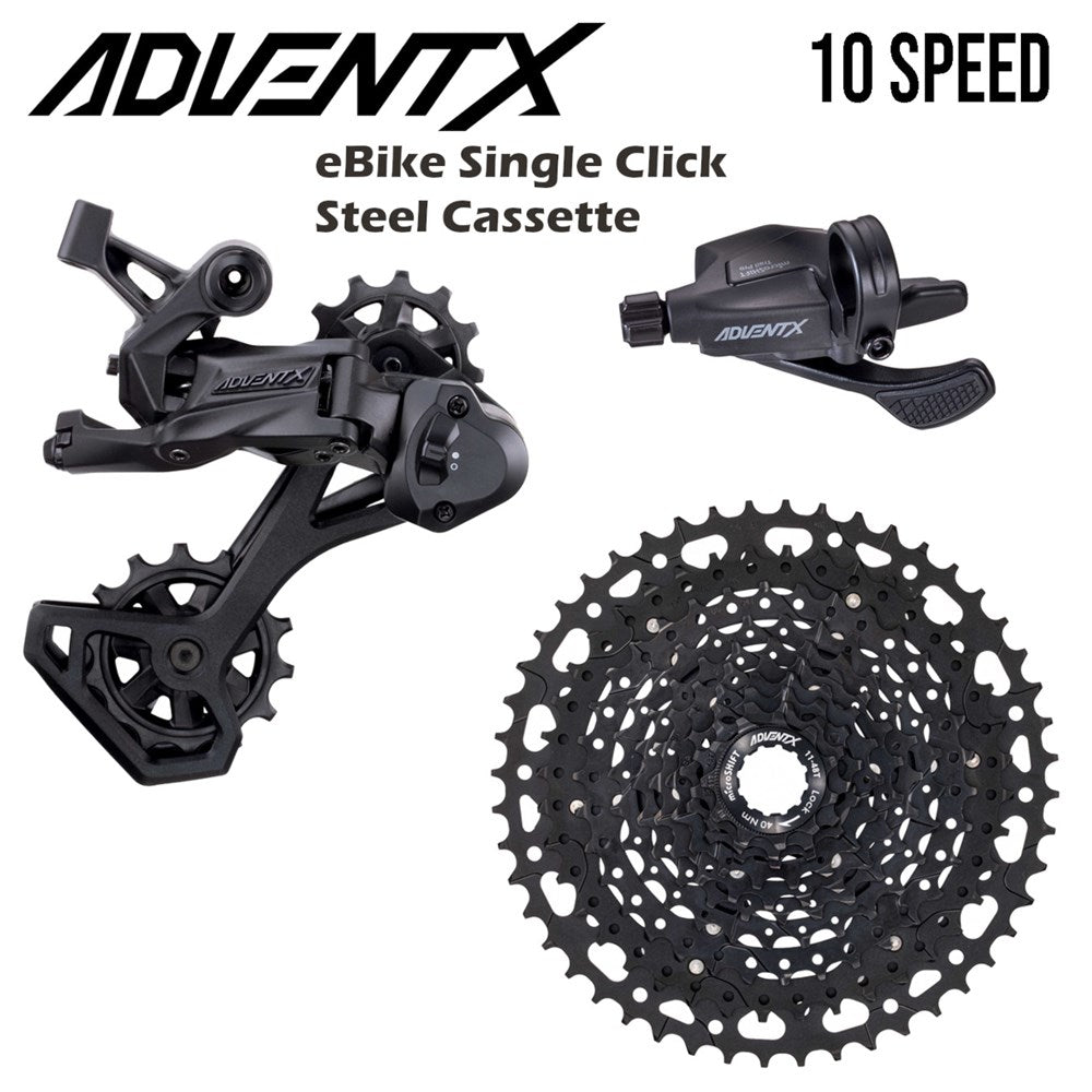 microSHIFT Advent X 1x10 E-Bike Groupset - 11-48T Single Click