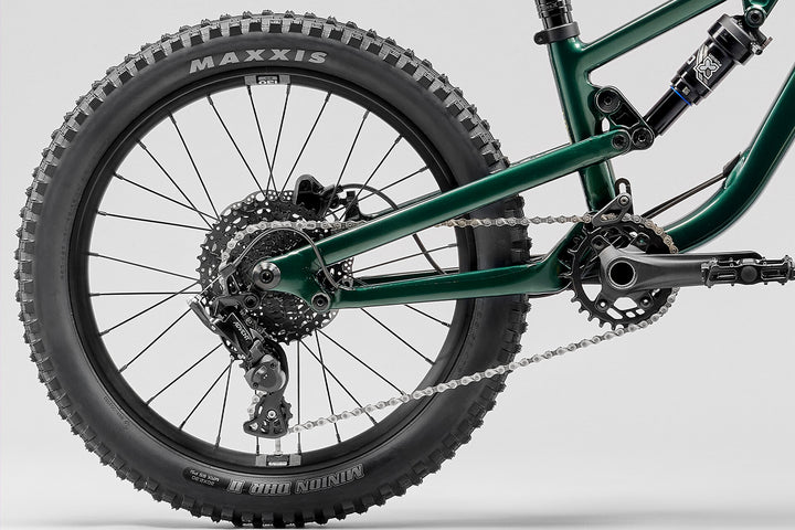 Norco Fluid FS Youth 20 - Dark Metallic Green — Drivetrain