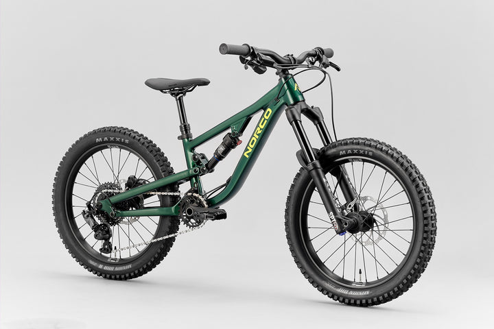 Norco Fluid FS Youth 20 - Dark Metallic Green — Quarter