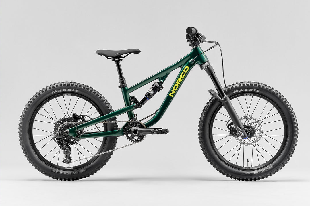 Norco Fluid FS Youth 20 - Dark Metallic Green — Side View