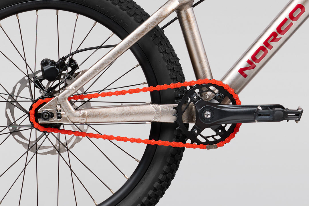 Norco Rampage Youth 20 - Silver — Side View Detail