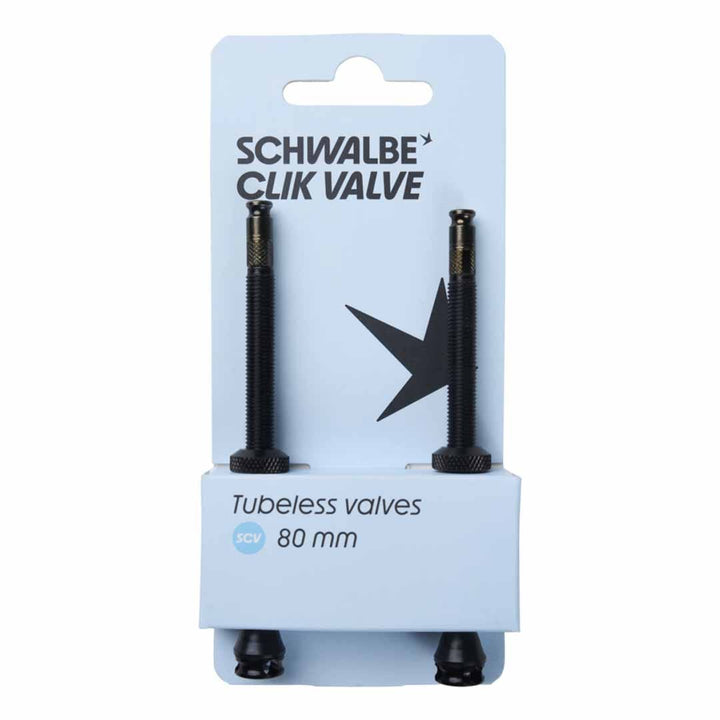 Schwalbe Clik Valve Tubeless Valves - 80mm, Pair