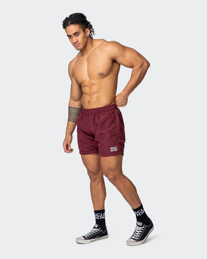 Ultimate Performance Shorts - Wine - Mackay Cycles - [product_SKU] - Muscle Nation