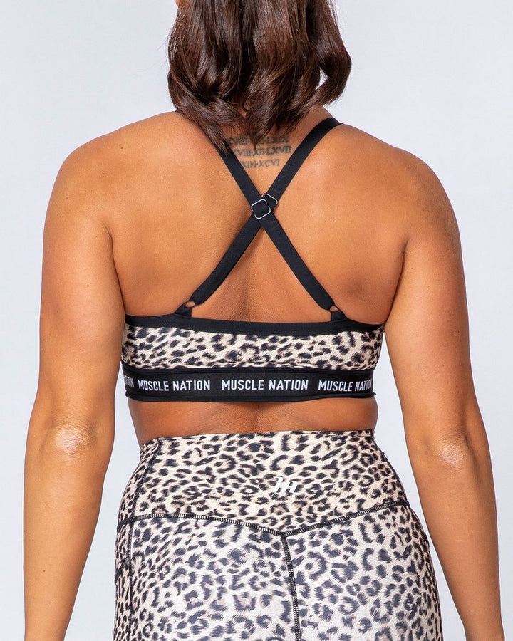 Superset Bra - Yellow Leopard - Mackay Cycles - [product_SKU] - Muscle Nation