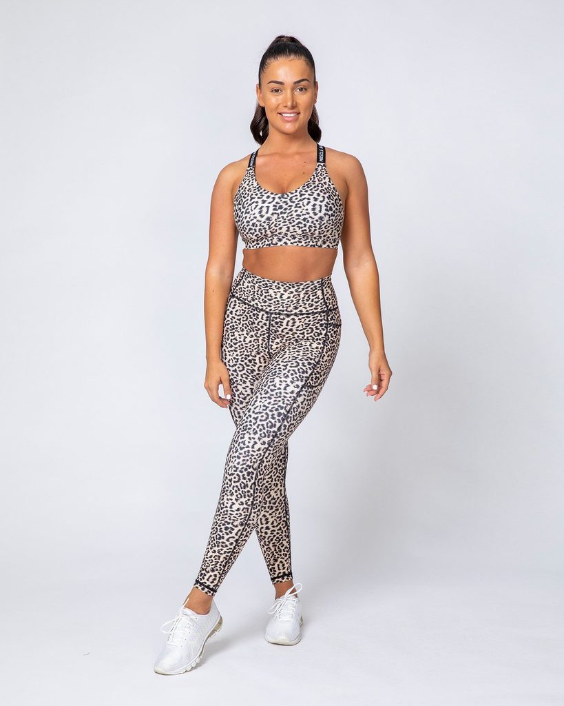 Motion Pocket Ankle Length - Yellow Leopard - Mackay Cycles - [product_SKU] - Muscle Nation