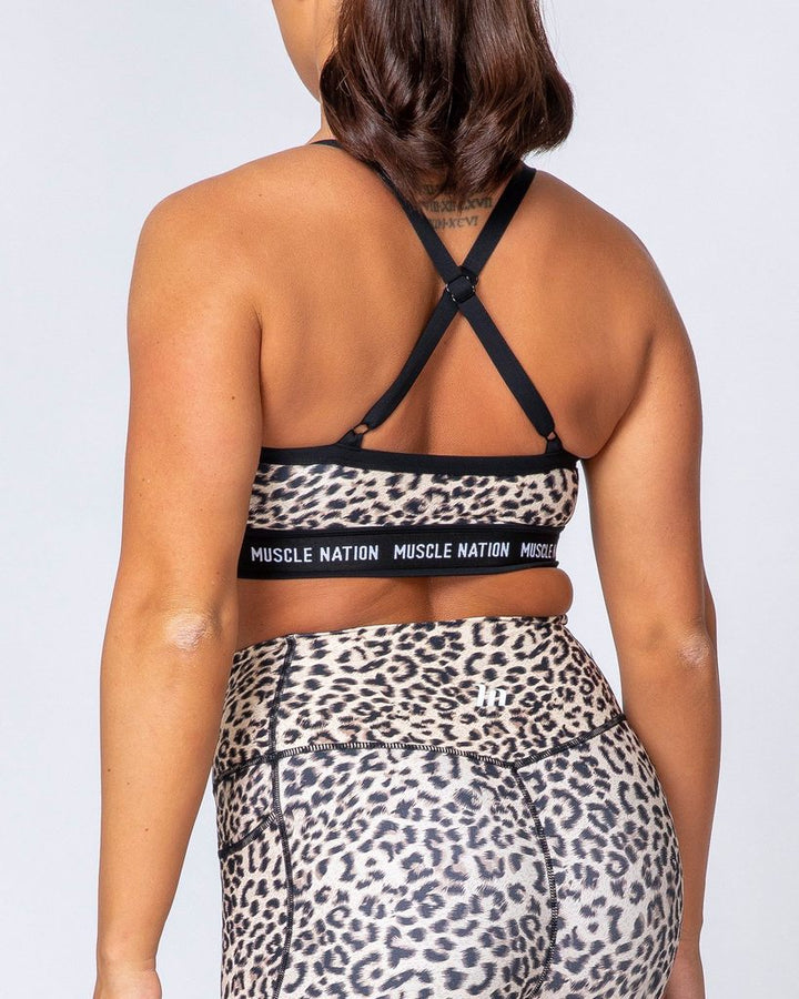 Superset Bra - Yellow Leopard - Mackay Cycles - [product_SKU] - Muscle Nation