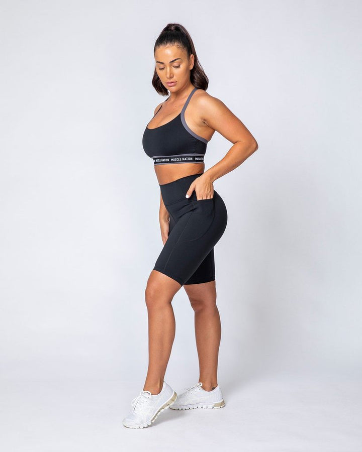 Motion Pocket Referee Shorts - Black - Mackay Cycles - [product_SKU] - Muscle Nation