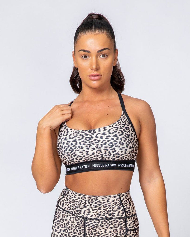 Superset Bra - Yellow Leopard - Mackay Cycles - [product_SKU] - Muscle Nation