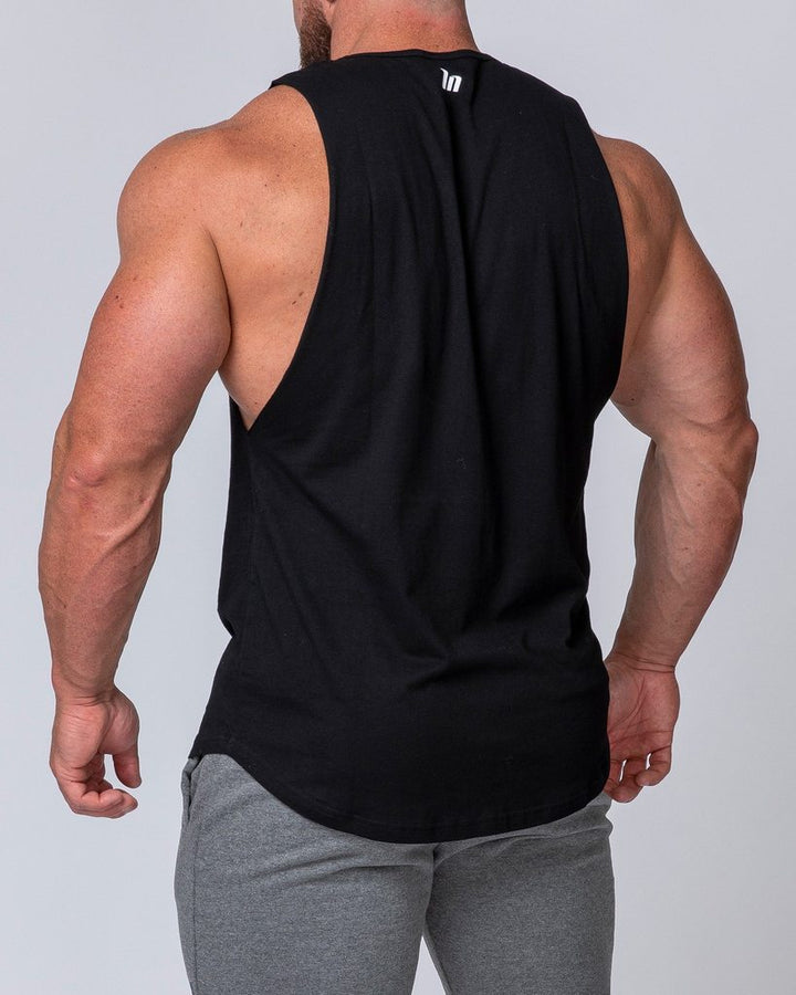 Mens Drop Arm Tank - Black - Mackay Cycles - [product_SKU] - Muscle Nation
