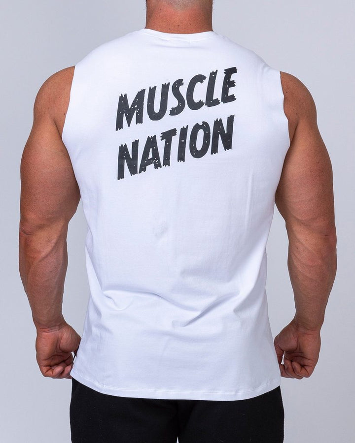 Classic Muscle Tank - White - Mackay Cycles - [product_SKU] - Muscle Nation