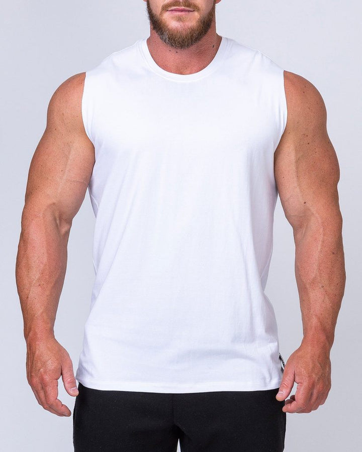 Classic Muscle Tank - White - Mackay Cycles - [product_SKU] - Muscle Nation
