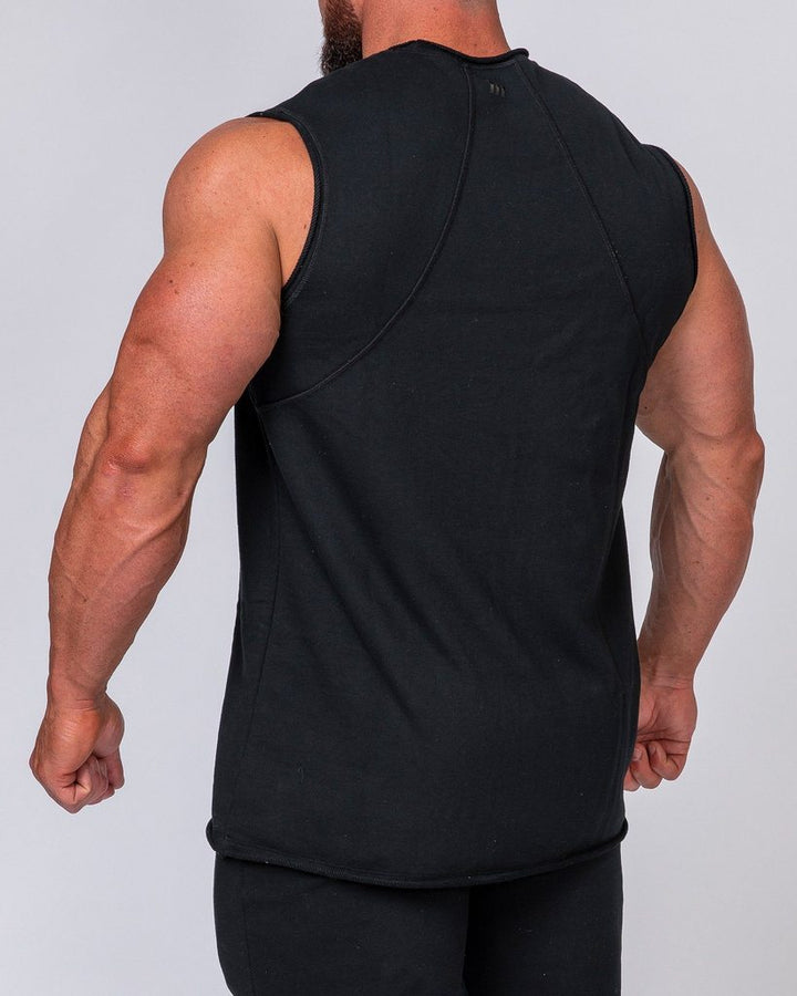 Mens Loopback Tank - Black - Mackay Cycles - [product_SKU] - Muscle Nation