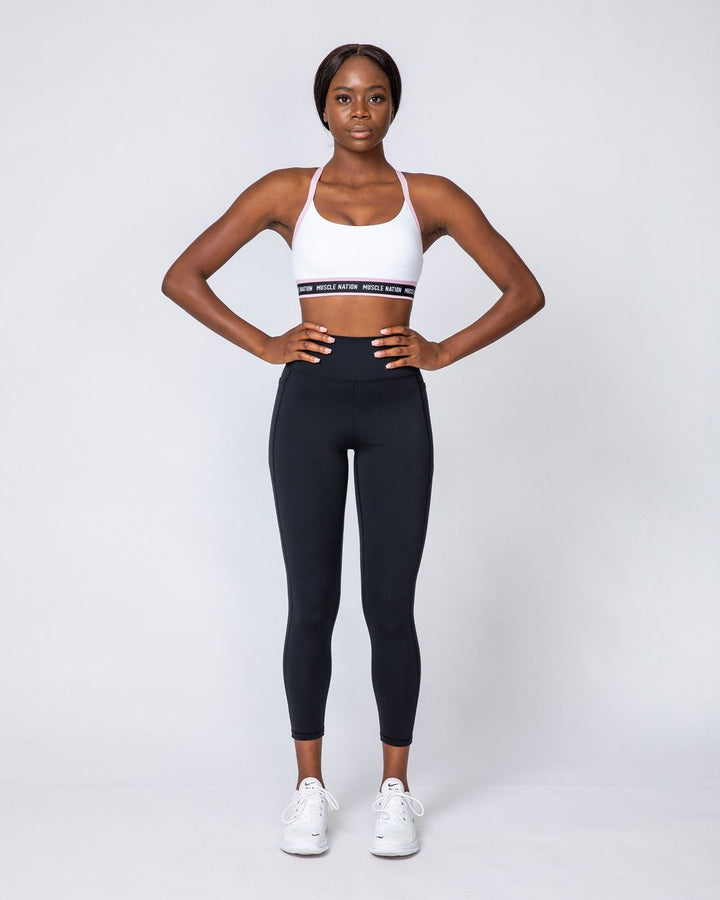 SUPERSET BRA - WHITE/DUSTY LILAC - Mackay Cycles - [product_SKU] - Muscle Nation