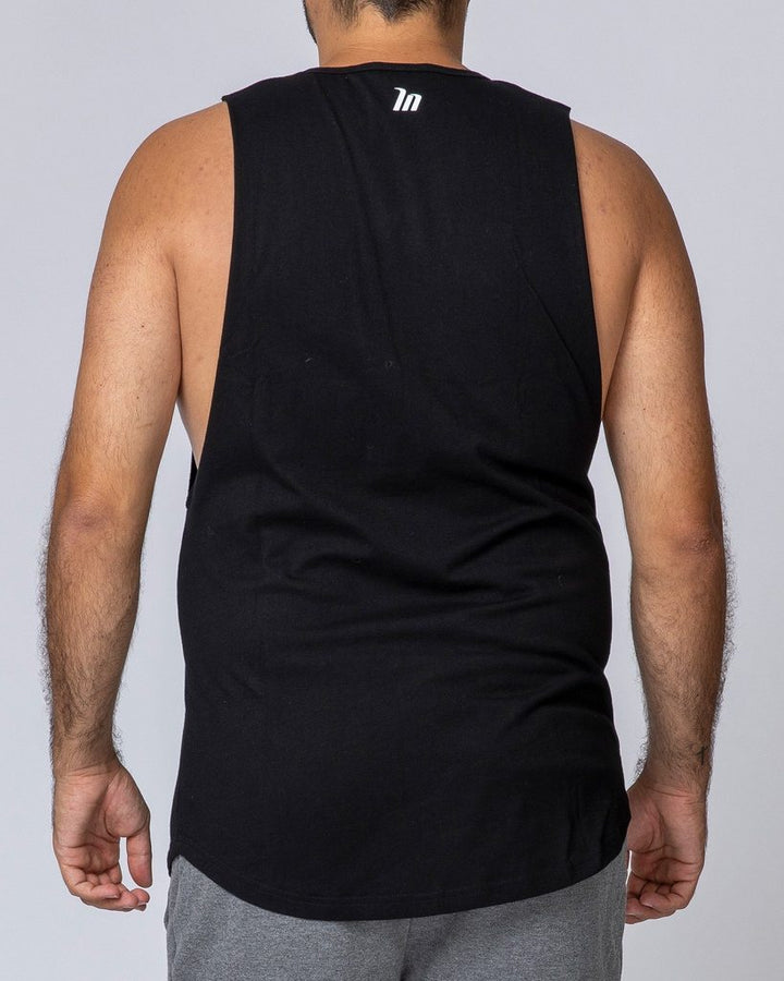 Mens Drop Arm Tank - Black - Mackay Cycles - [product_SKU] - Muscle Nation
