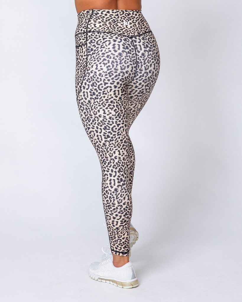 Motion Pocket Ankle Length - Yellow Leopard - Mackay Cycles - [product_SKU] - Muscle Nation