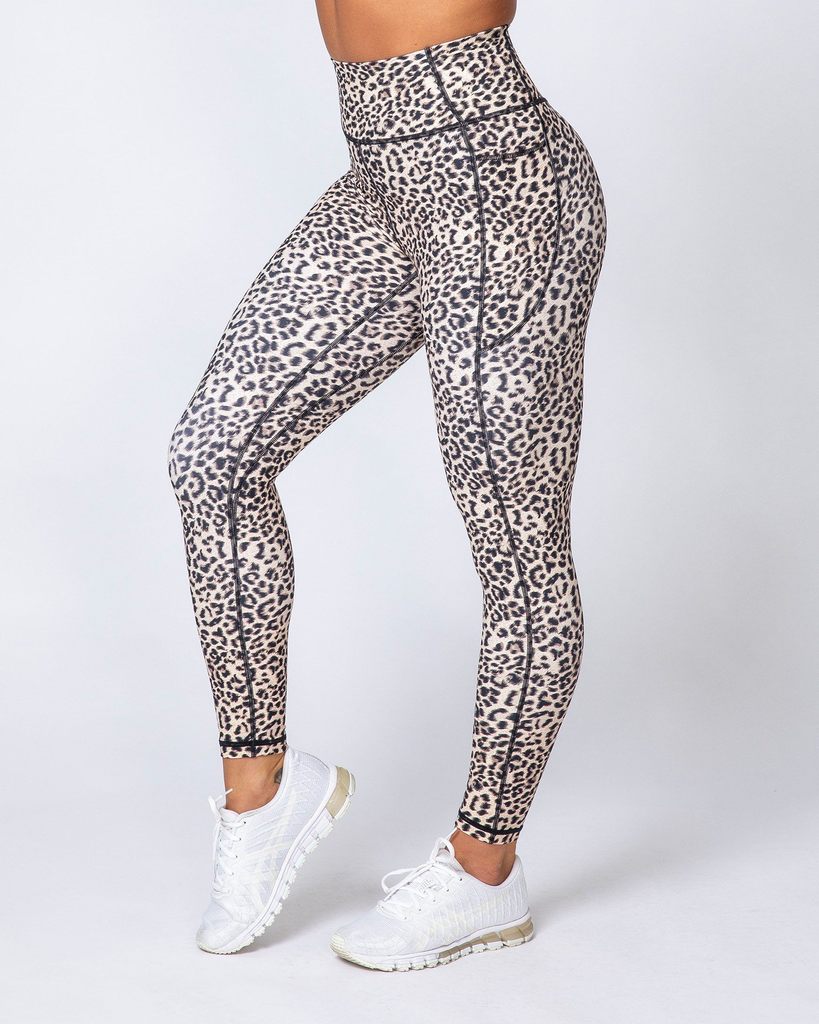 Motion Pocket Ankle Length - Yellow Leopard - Mackay Cycles - [product_SKU] - Muscle Nation